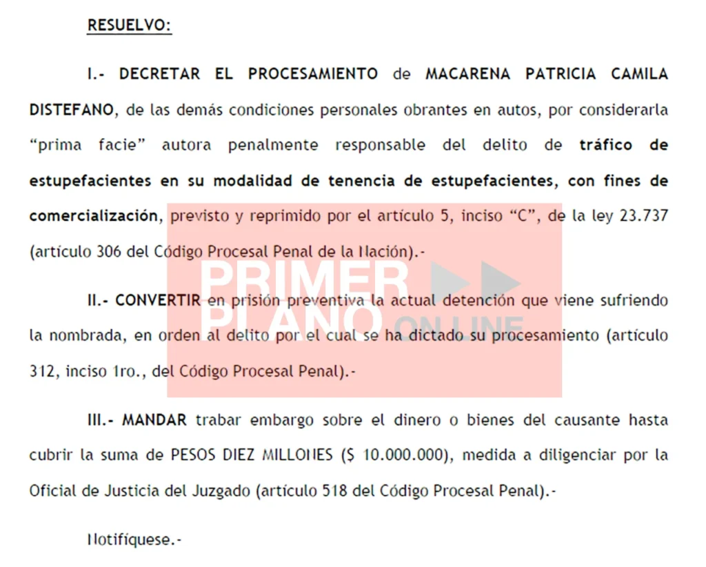 La influencer de Ituzaingó detenida por narco