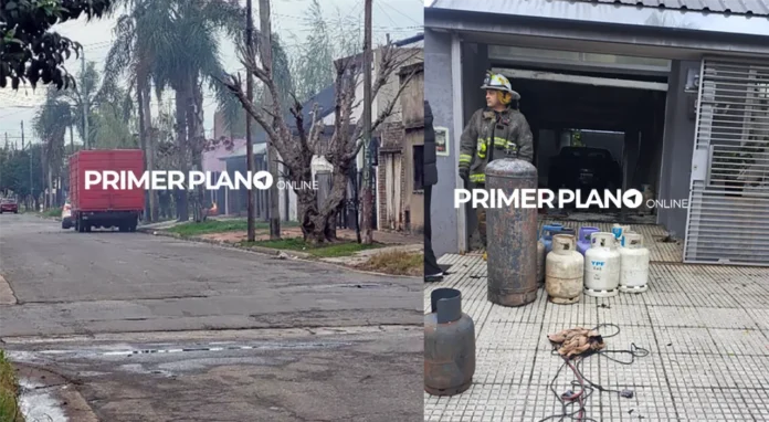 Explosión de garrafa en vivienda de Morón