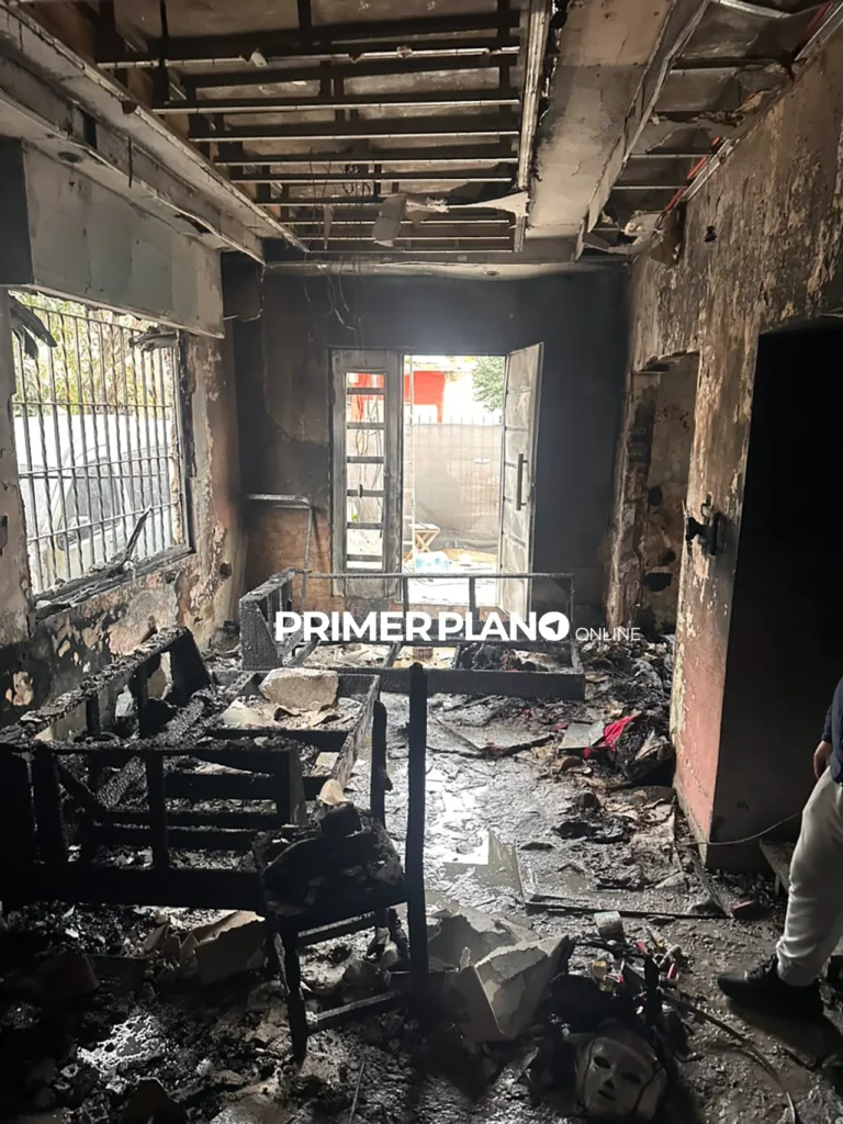Incendio en el barrio San Alberto