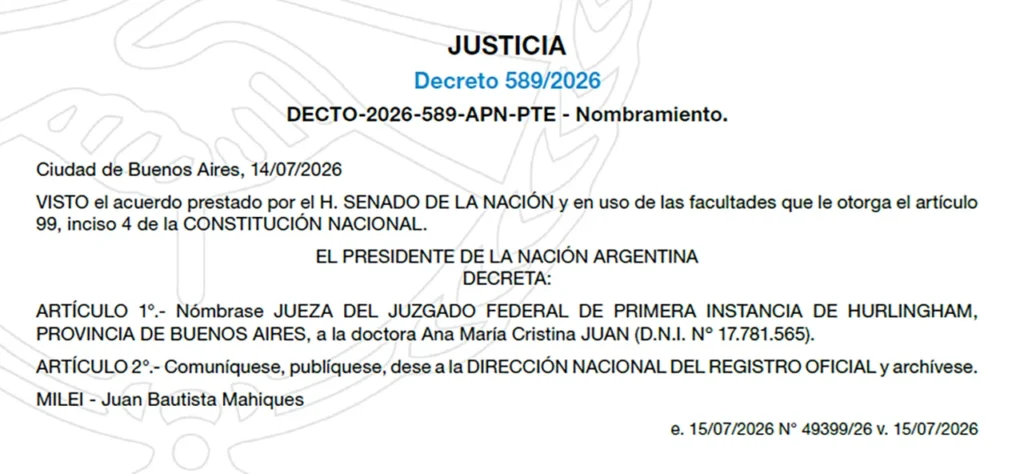 Jueza Ana María Juan