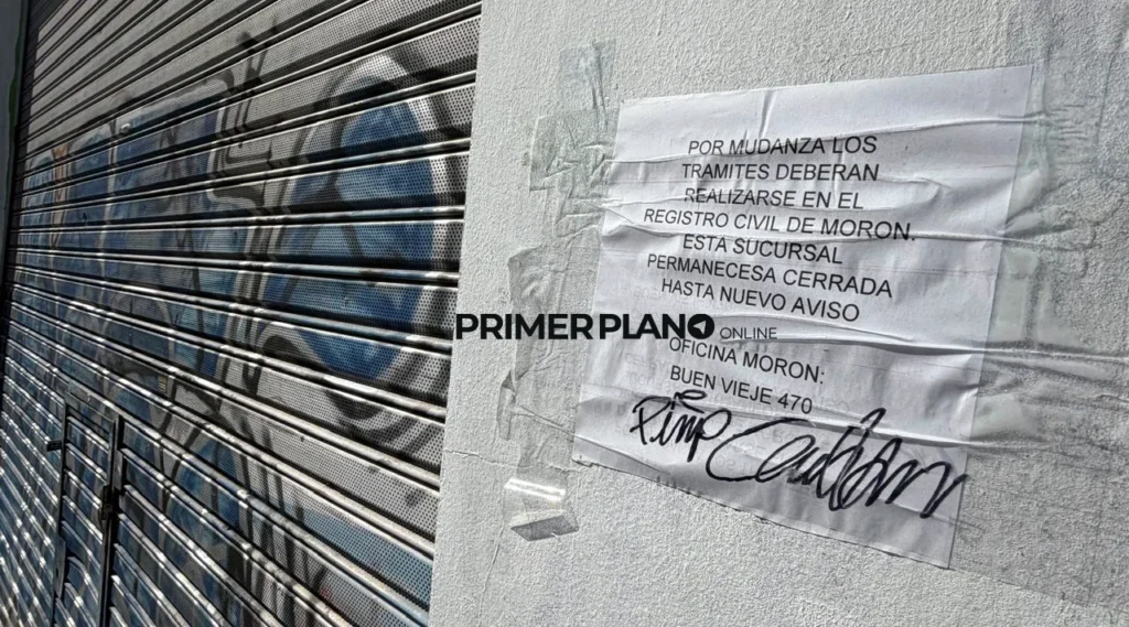 Cierre del Registro Civil de Castelar