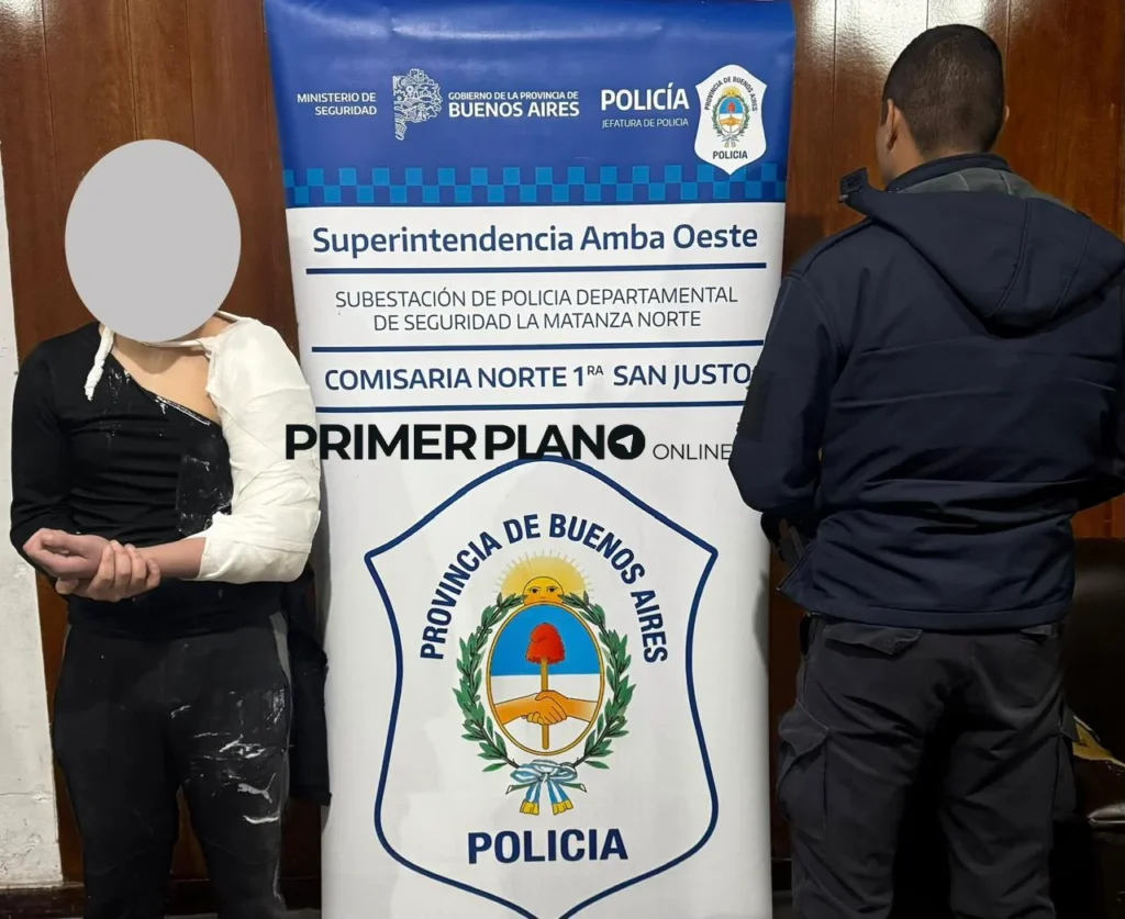 Choque en San Justo en persecución