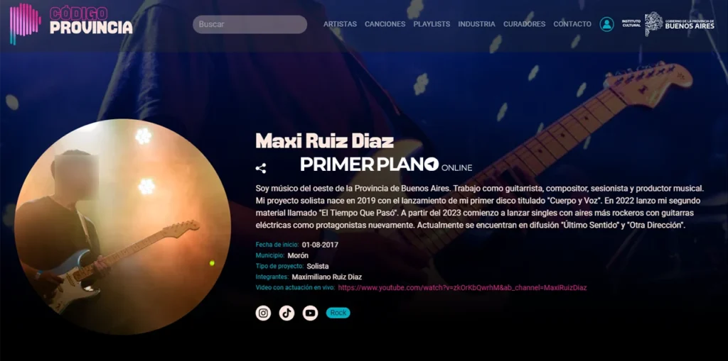 Profesor de guitarra detenido en Castelar