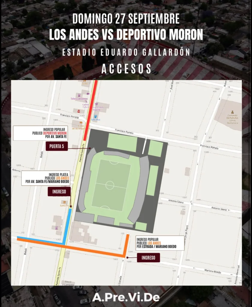 Los Andes Morón con visitantes