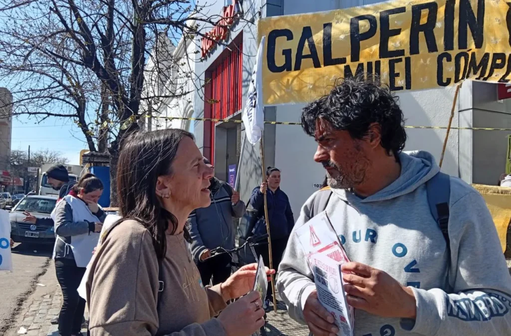 Protesta de Libres del Sur en Morón