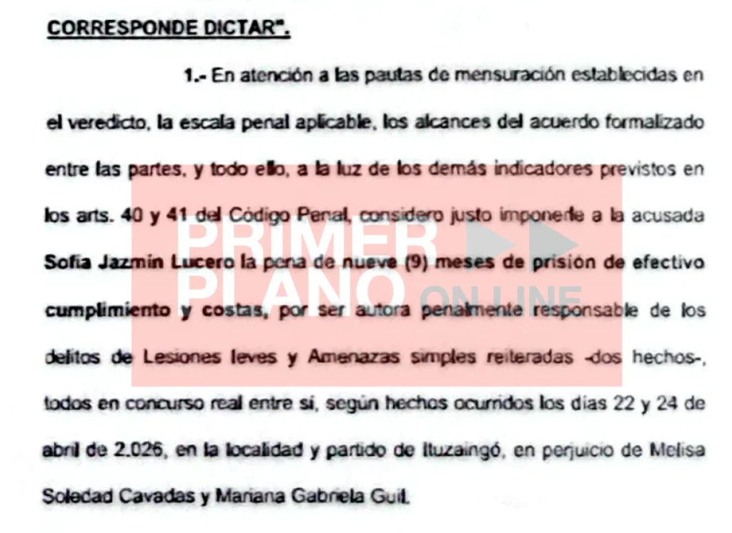 Condena por agresión en Secundaria 6 de Ituzaingó