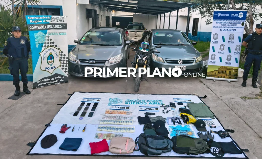 Colombianos detenidos en Ituzaingó